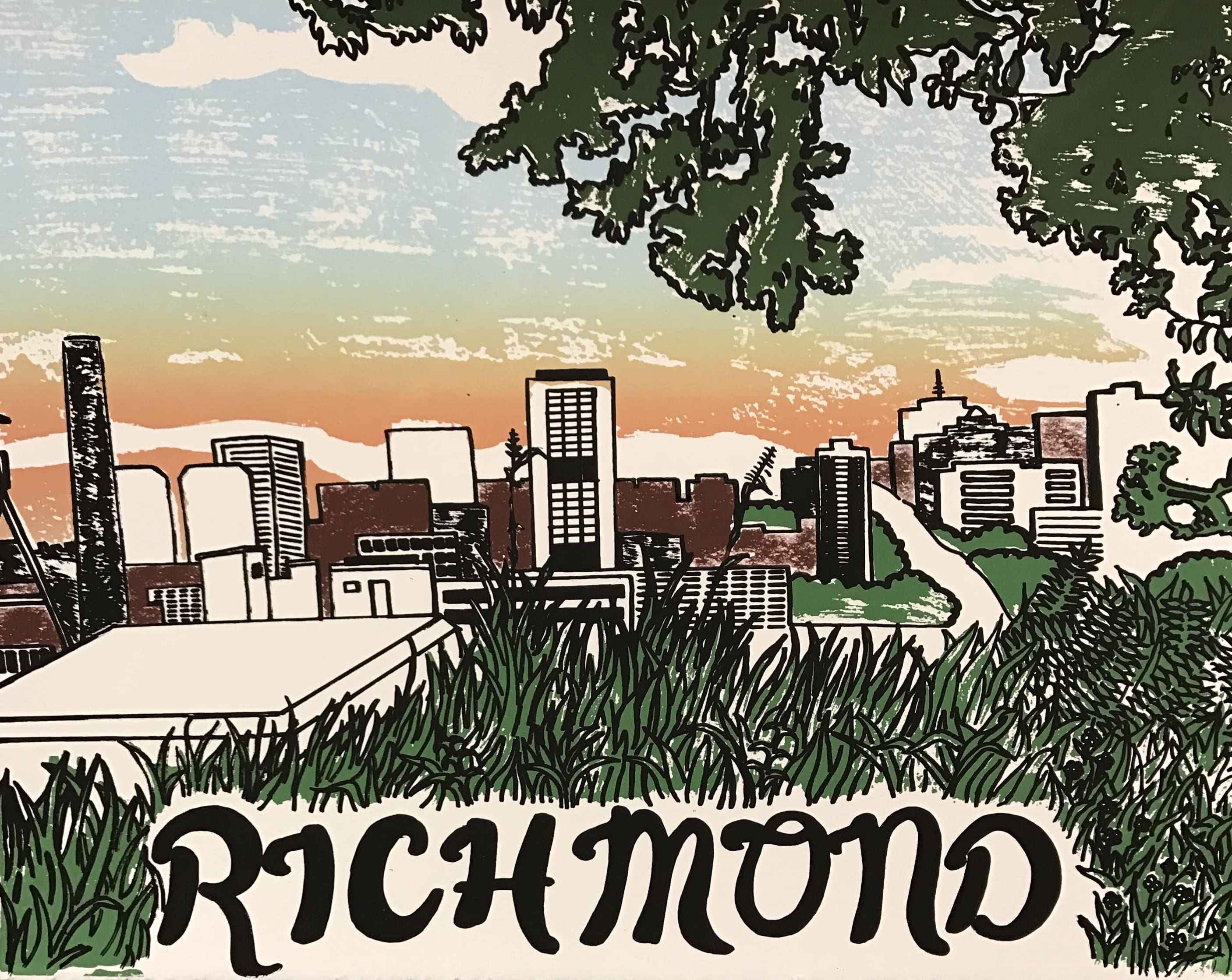 Screenprint of Richmond