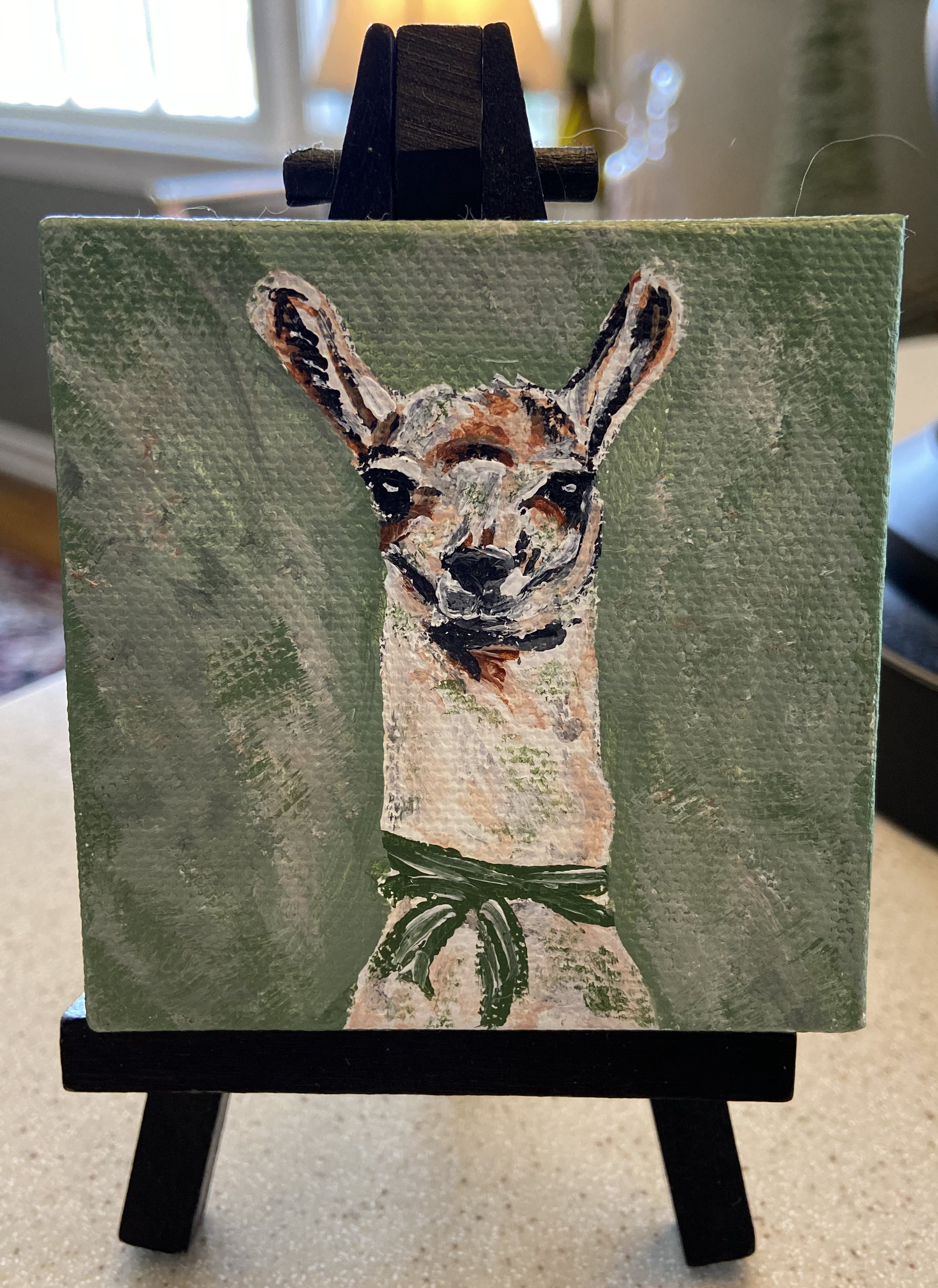 Mini llama painting